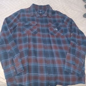 Fox Blue and Brown Plaid Shirt